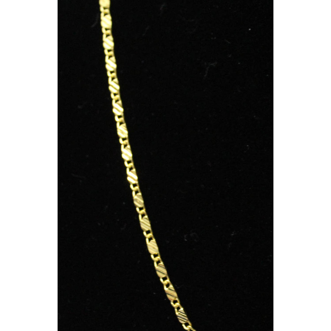 30 Inch Long 18K Gold Plated Scroll Chain Necklace