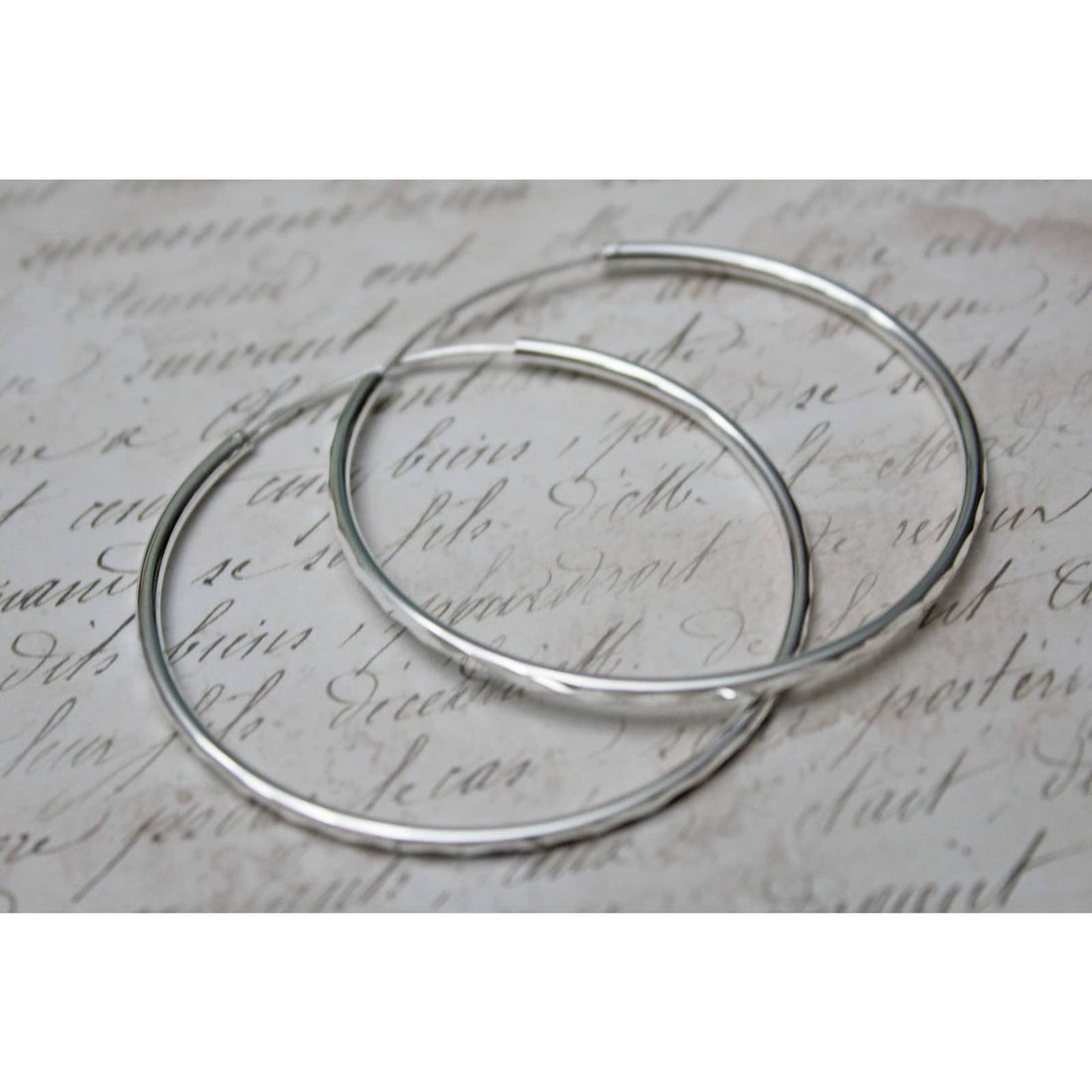 Sterling Silver Hoop Earrings  E91