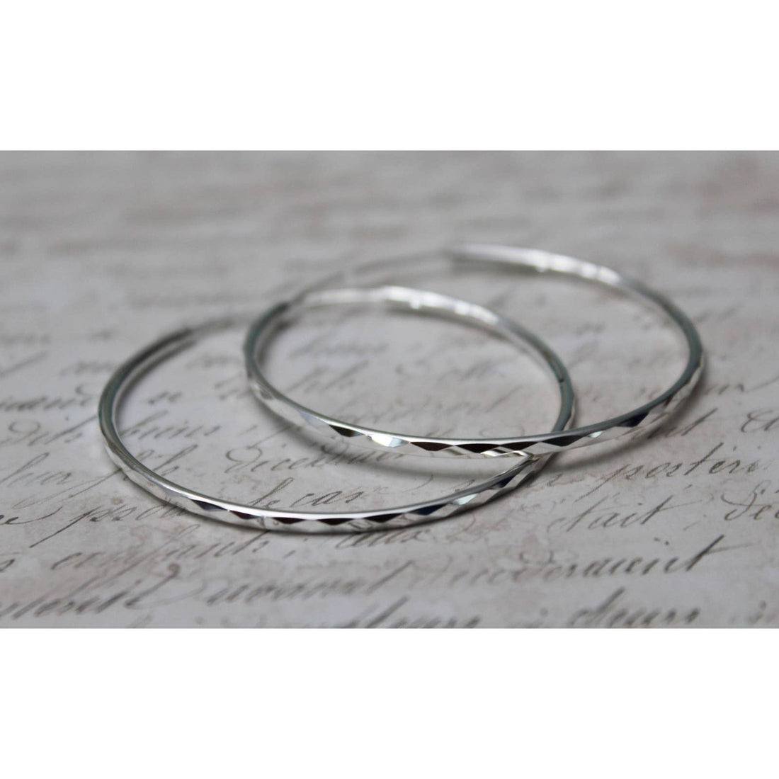 Sterling Silver Hoop Earrings  E91