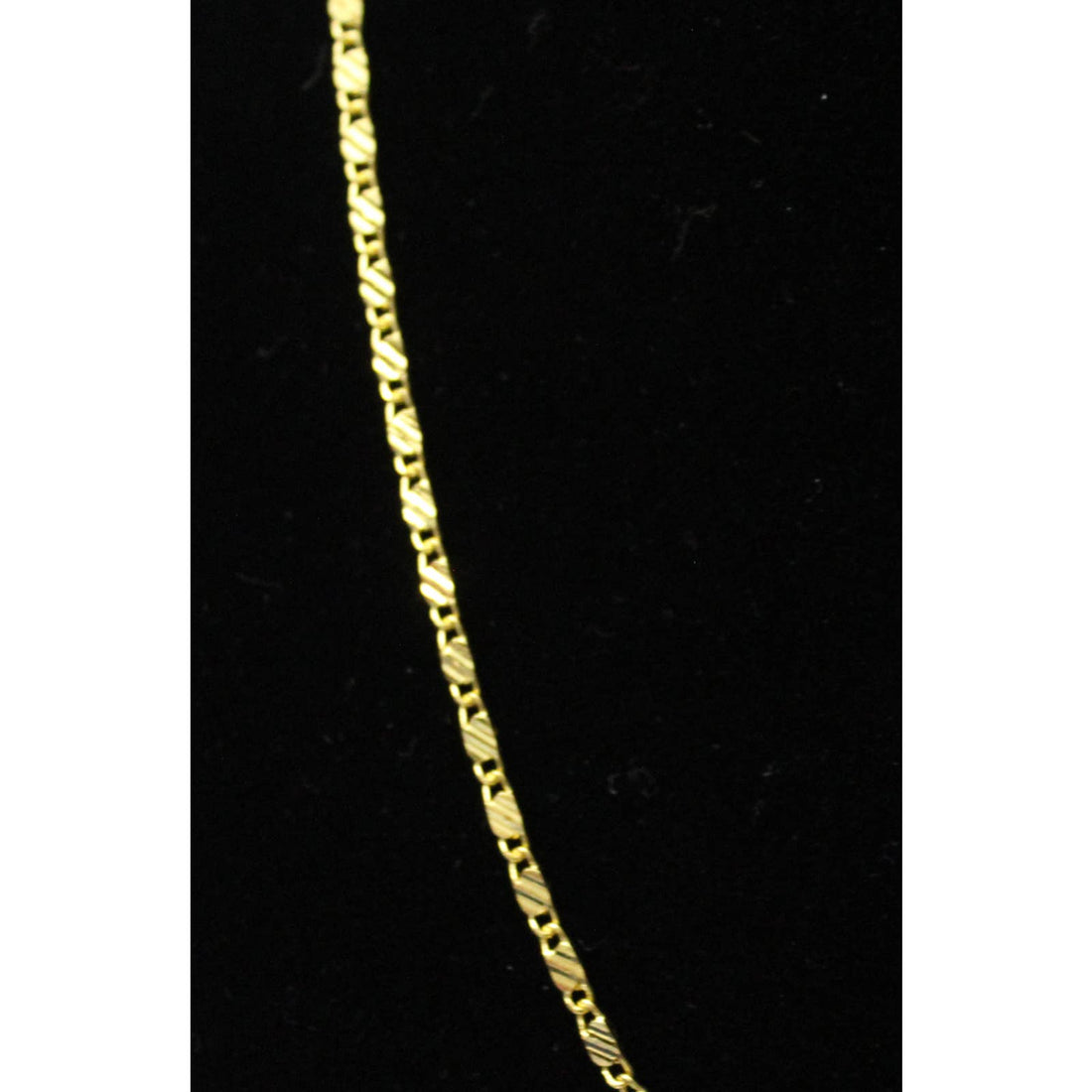 20 Inch Long 18K Gold Plated Scroll Chain Necklace