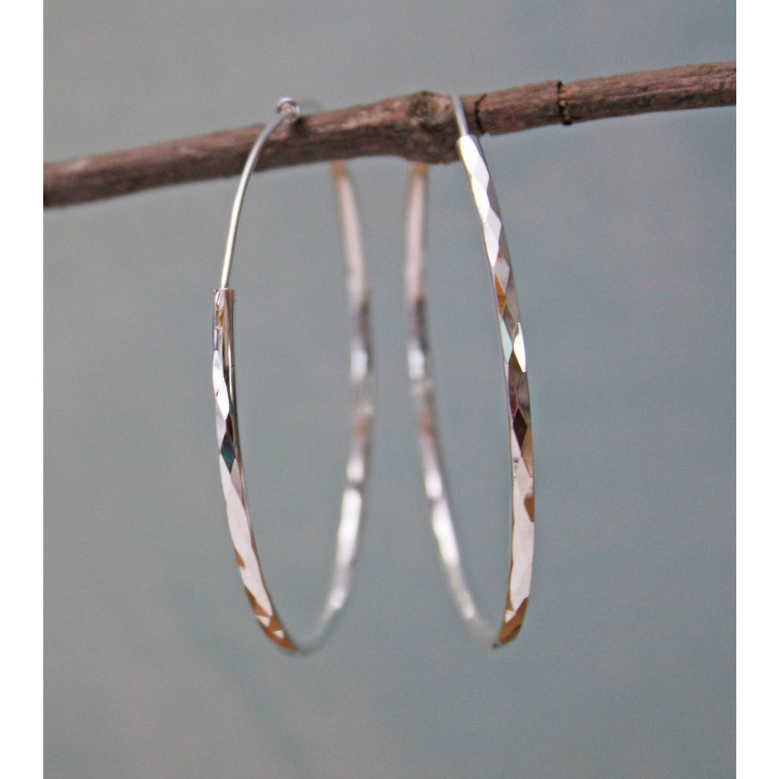 Sterling Silver Hoop Earrings  E91