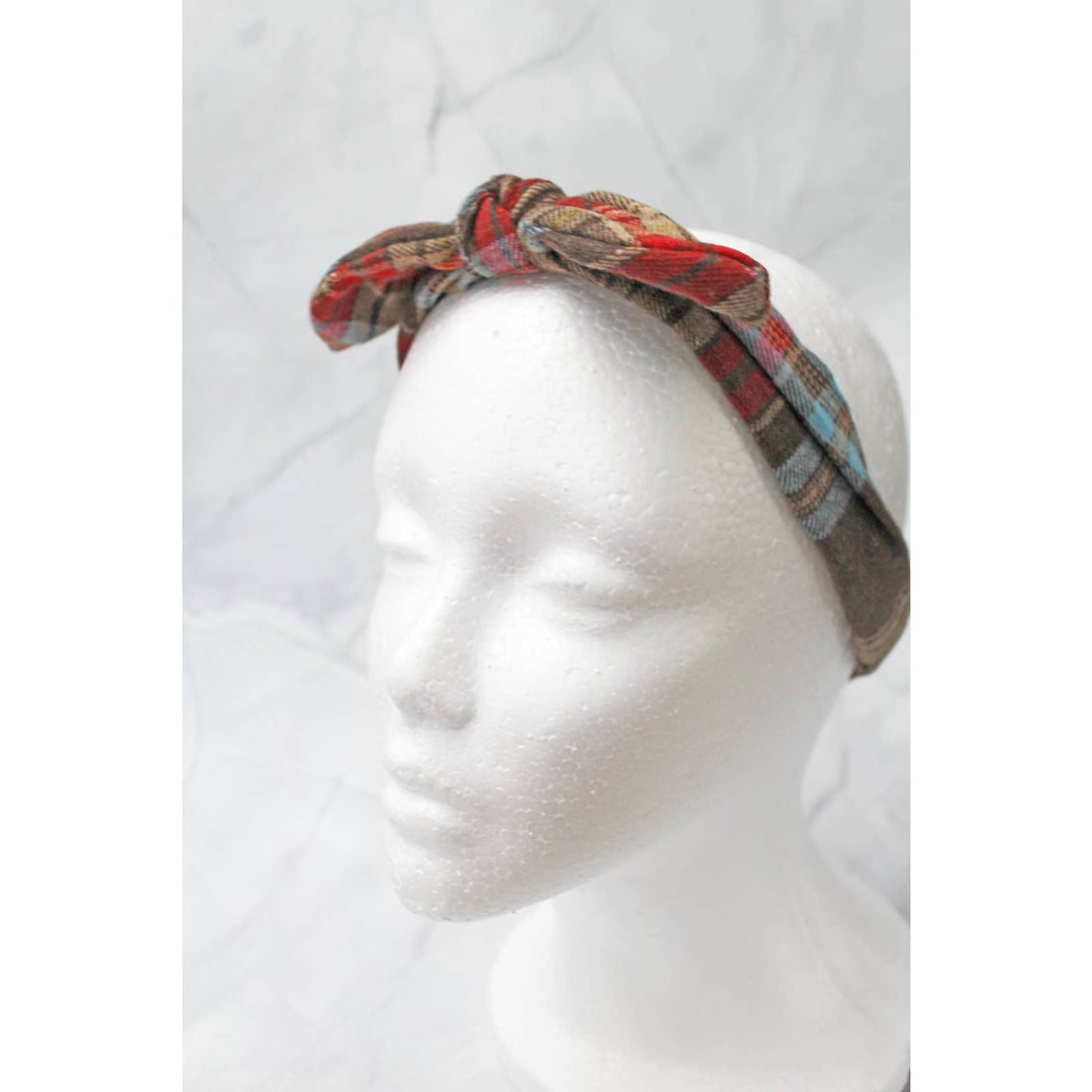 Christmas Stretch Headband with Wired Bow