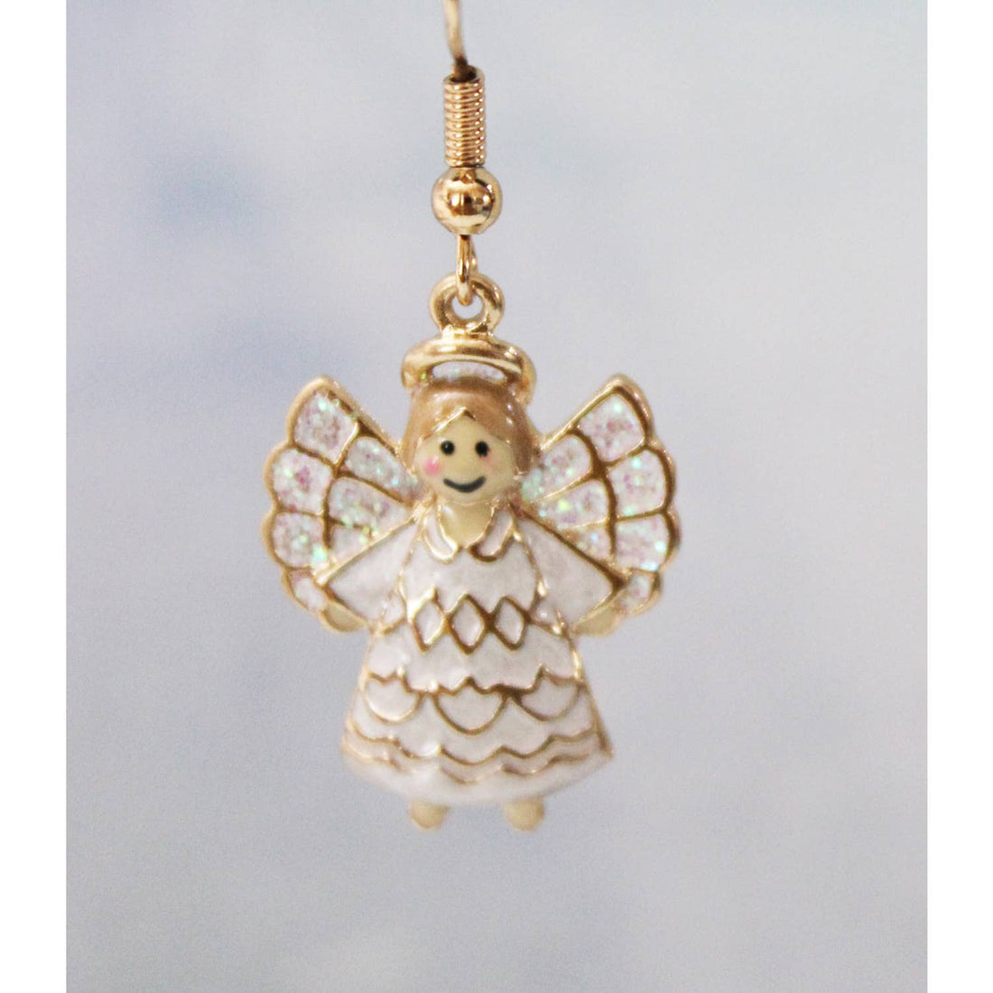 Cute Christmas Angel Drop Earrings E116