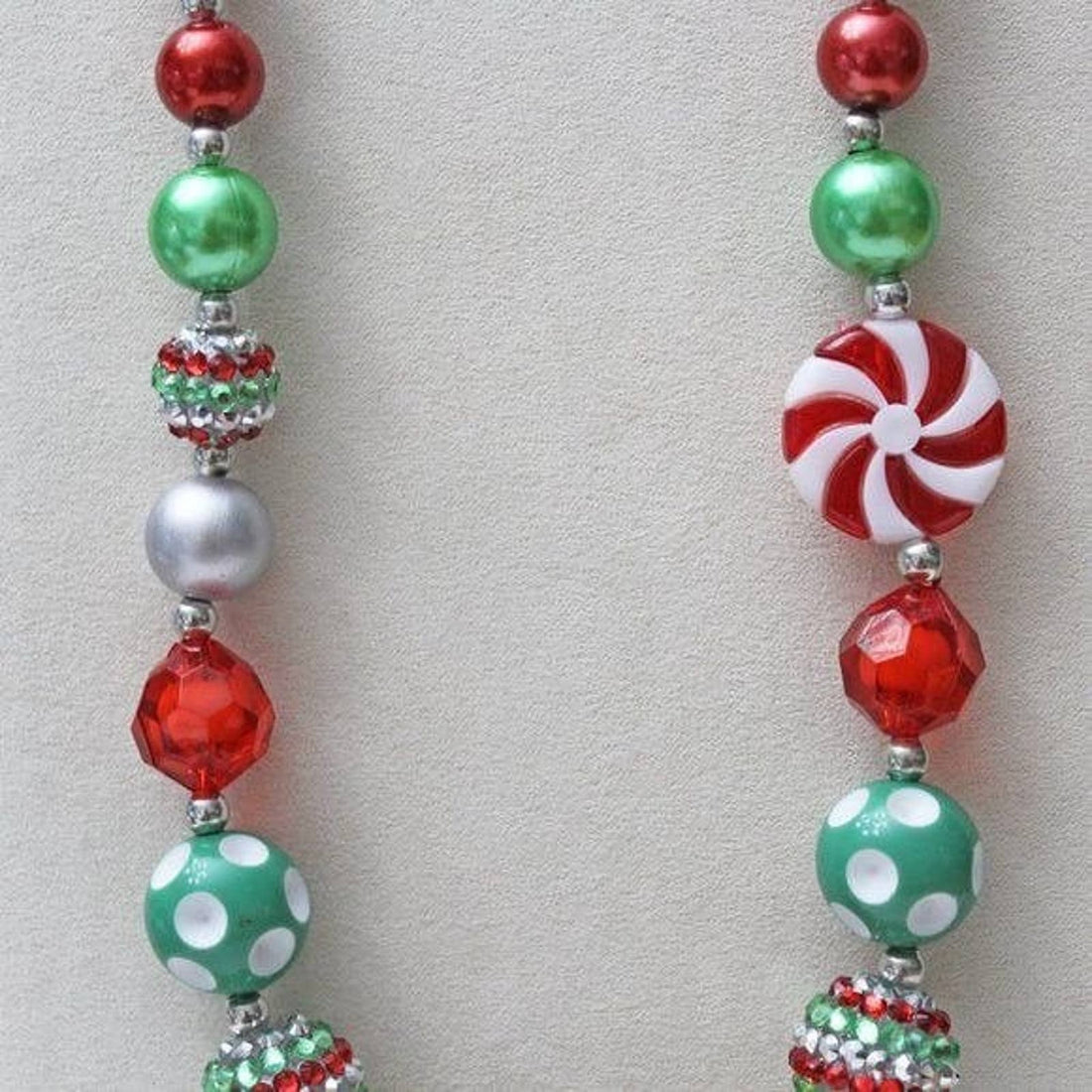 Colorful Bead Christmas Necklace